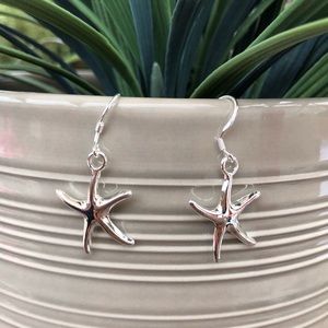 🆕Sterling Silver 925 Starfish Dainty Earrings